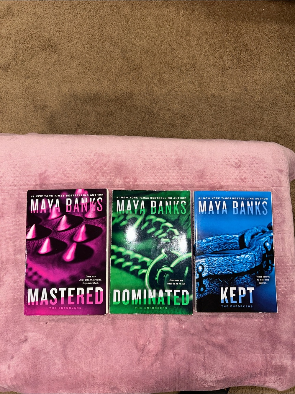 Three-Book Set — Pink, Green & Blue Romance Covers